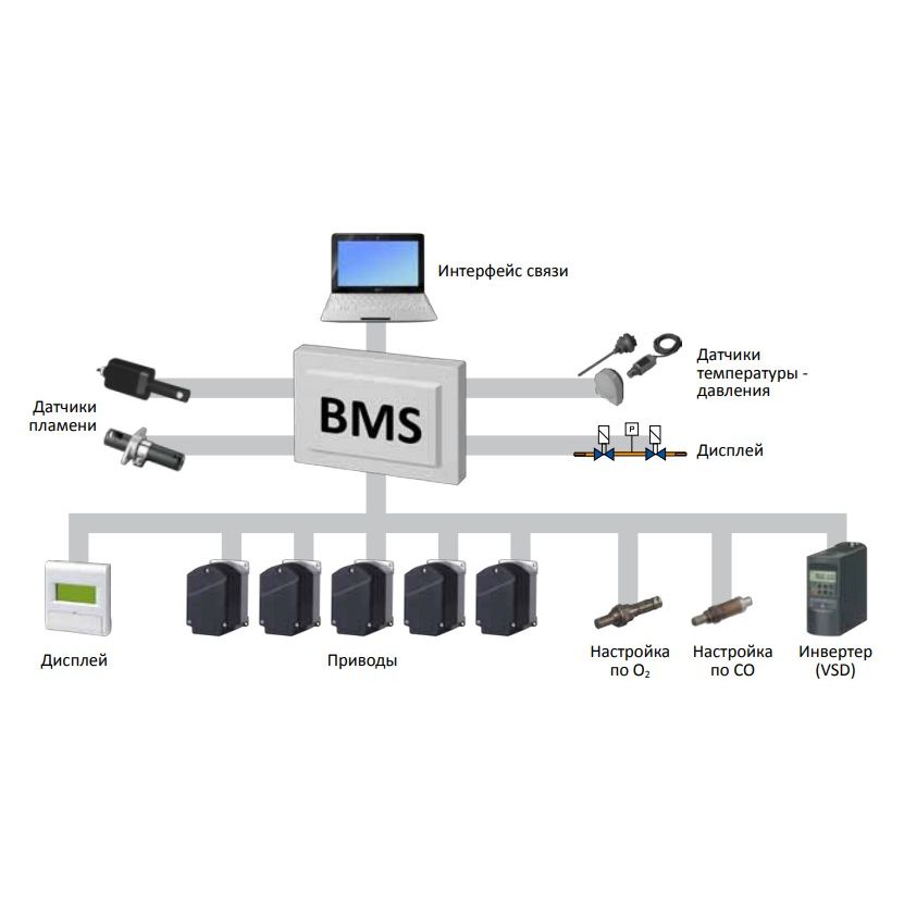 Электронная система BMS для управления горелками Ecoflam Электронная система BMS для управления горелками Ecoflam